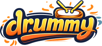 drummy বেগুনি লোগো